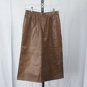 Vintage 70s Leather Skirt